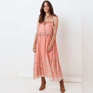 Spell Designs Hendrix Strappy Maxi in Dusty Pink